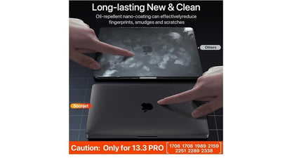 Hard Shell Case for MacBook Pro 13-inch (M1/M2) - Model A2338 / A2289 / A2251 - Black