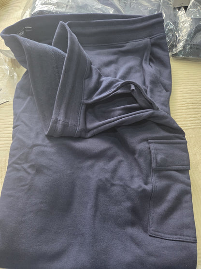 Jacamo Mens Navy Cargo Joggers Size 62/64 XS Extra Short Big & Tall Track Pants