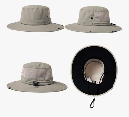 TOP-EX Men’s Sun Hat M/L Grey - Breathable Mesh Fishing Hiking Bucket Hat UV50+