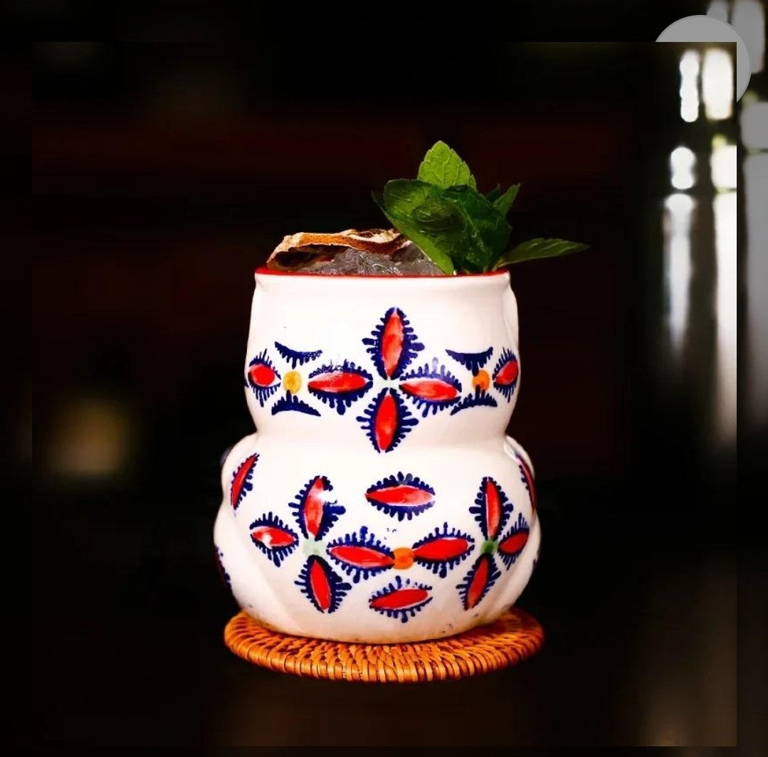 Panda Ceramic Tiki Mug - Novelty Cocktail Glass Barware, New