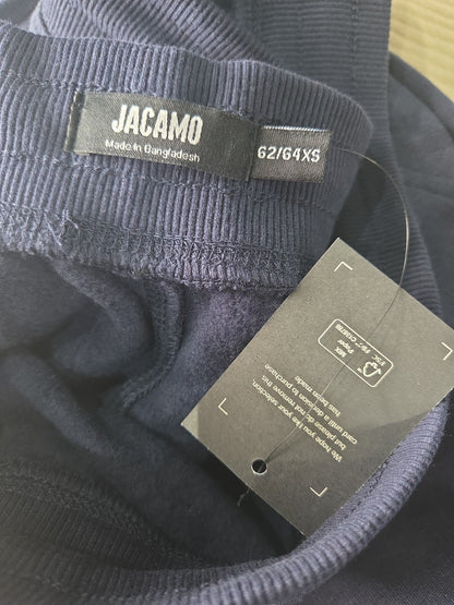 Jacamo Mens Navy Cuffed Joggers Size 58/60 S Short Tracksuit Bottoms GS706 New